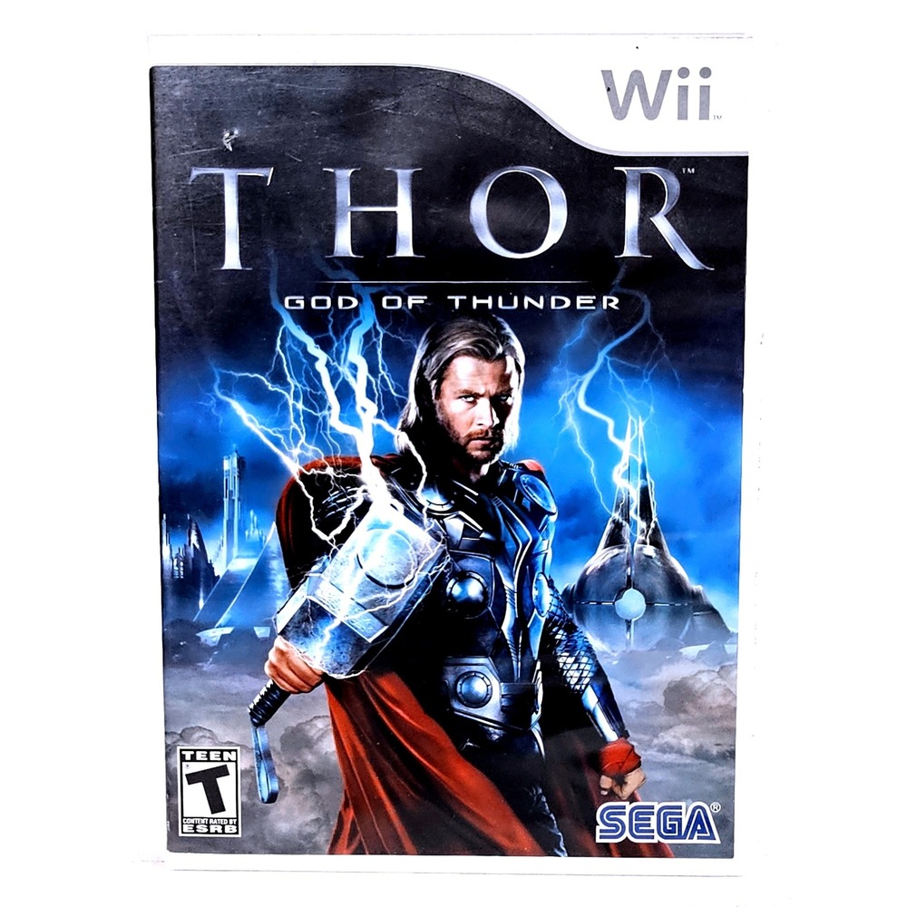 Sega‎ Thor God of Thunder Nintendo Wii Marvel Game Size One Size Unisex Good